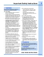 Preview for 3 page of Electrolux EW24ID70Q Use And Care Manual