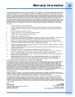 Preview for 21 page of Electrolux EW24ID70Q Use And Care Manual