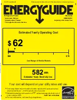 Preview for 1 page of Electrolux EW26SS70I Series Energy Manual