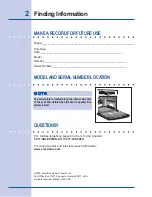 Preview for 2 page of Electrolux EW27EW55G S Use And Care Manual