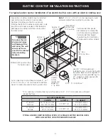 Preview for 3 page of Electrolux EW30CC55GS - 30in Electric Cooktop Installation Instructions Manual