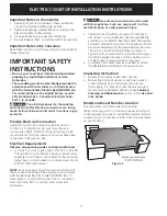 Preview for 4 page of Electrolux EW30CC55GS - 30in Electric Cooktop Installation Instructions Manual