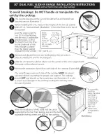 Preview for 3 page of Electrolux EW30DS65GB6 Installation Instructions Manual