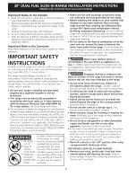 Preview for 4 page of Electrolux EW30DS65GB6 Installation Instructions Manual