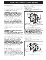 Предварительный просмотр 5 страницы Electrolux EW30EC55GB - 30" - Electric Cooktop Installation Instructions Manual