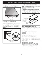 Предварительный просмотр 6 страницы Electrolux EW30EC55GB - 30" - Electric Cooktop Installation Instructions Manual