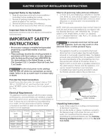 Preview for 3 page of Electrolux EW30EC55GB1 Installation Instructions Manual