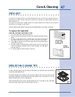 Предварительный просмотр 47 страницы Electrolux EW30ES6CGB Use & Care Manual