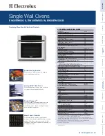 Electrolux EW30EW55G - 30 in. Single Wall Oven Specification предпросмотр