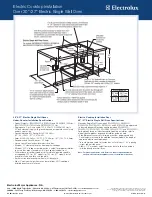 Preview for 3 page of Electrolux EW30EW55G - 30 in. Single Wall Oven Specification