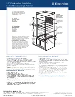 Preview for 5 page of Electrolux EW30EW55G - 30 in. Single Wall Oven Specification