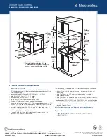 Preview for 2 page of Electrolux EW30EW55G - 30 in. Single Wall Oven Specifications