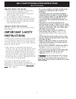 Preview for 2 page of Electrolux EW30GC55G S Installation Instructions Manual