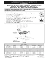 Preview for 1 page of Electrolux EW30GC55GB2 Installation Instructions Manual