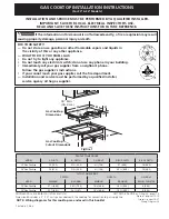 Preview for 1 page of Electrolux EW30GC55PB1 Installation Instructions Manual