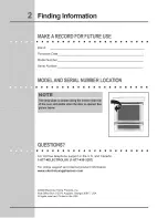 Preview for 2 page of Electrolux EW30GS65GB1 Use & Care Manual