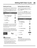 Preview for 45 page of Electrolux EW30GS75KSA Use & Care Manual