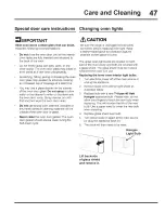 Preview for 47 page of Electrolux EW30GS75KSA Use & Care Manual