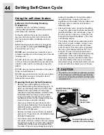 Preview for 44 page of Electrolux EW30GS80RS Use And Care Manual