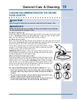 Preview for 19 page of Electrolux EW30IC60IS - 30" Induction Cooktop Use And Care Manual