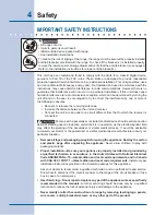 Preview for 4 page of Electrolux EW30IS6CJS Use And Care Manual