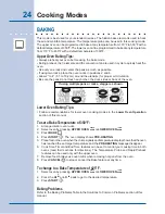 Preview for 24 page of Electrolux EW30IS6CJS Use And Care Manual