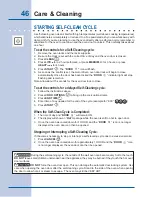 Preview for 46 page of Electrolux EW30IS6CJS Use And Care Manual