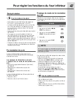 Предварительный просмотр 47 страницы Electrolux EW30MC65JS (French) Manual D’Utilisation Et D’Entretien