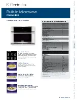 Electrolux EW30MO55HS - 30" Drop Down Door Microwave Oven Product Specifications preview