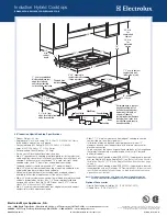 Предварительный просмотр 2 страницы Electrolux EW36CC55G S Dimensions And Installation Information