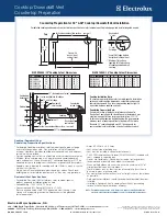 Предварительный просмотр 4 страницы Electrolux EW36CC55G S Dimensions And Installation Information