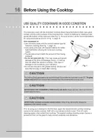 Preview for 16 page of Electrolux EW36CC55GB - 36 Inch Hybrid Induction Cooktop Use And Care Manual