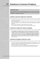 Preview for 28 page of Electrolux EW36CC55GB - 36 Inch Hybrid Induction Cooktop Use And Care Manual