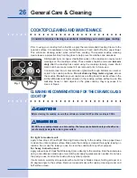 Preview for 26 page of Electrolux EW36CC55GW - 36in Electric Cooktop Use & Care Manual