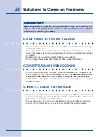 Preview for 28 page of Electrolux EW36CC55GW - 36in Electric Cooktop Use & Care Manual