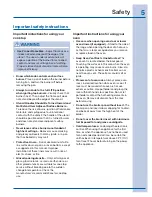 Preview for 5 page of Electrolux EW3LGF65G Use And Care Manual