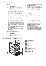 Предварительный просмотр 6 страницы Electrolux EW6C428W User Manual