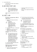 Предварительный просмотр 12 страницы Electrolux EW6C4824CB User Manual