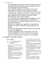 Preview for 4 page of Electrolux EW6F341S User Manual