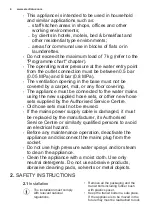 Preview for 4 page of Electrolux EW6S427W User Manual