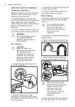 Preview for 8 page of Electrolux EW6S427W User Manual