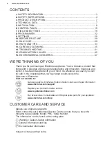 Preview for 2 page of Electrolux EW7F1480BI User Manual