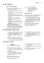 Предварительный просмотр 21 страницы Electrolux EW7F249S User Manual