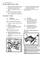 Предварительный просмотр 22 страницы Electrolux EW7F2966LB User Manual