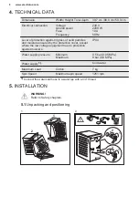 Предварительный просмотр 8 страницы Electrolux EW7TN23372C User Manual