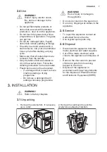 Предварительный просмотр 7 страницы Electrolux EW7W368S User Manual