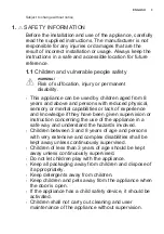 Preview for 3 page of Electrolux EW7W447W User Manual