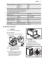 Preview for 9 page of Electrolux EW7W4958OB User Manual