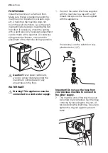 Предварительный просмотр 20 страницы Electrolux EWC 1150 User Manual