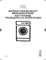 Electrolux EWF 1028 Instruction Booklet preview
